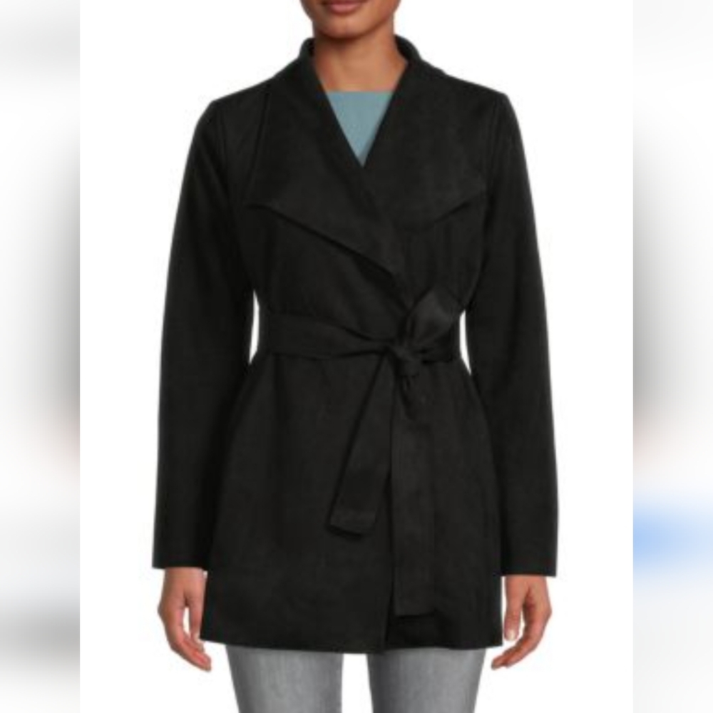 Magaschoni Black Faux Leather